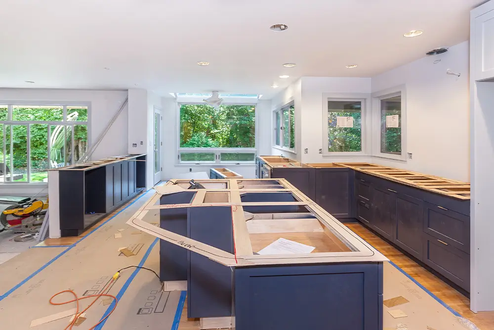 Kitchen remodel with new cabinets, countertops and updated electrical in Orlando, FL